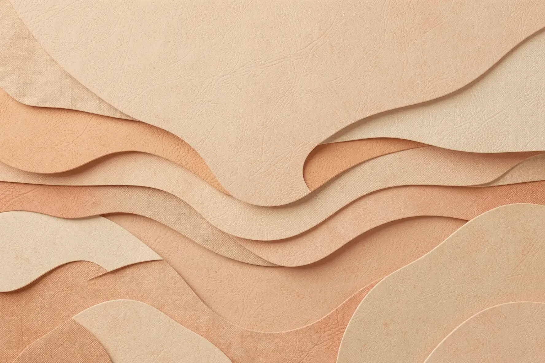 Ilustración abstracta de capas de la piel y textura irregular superficial.