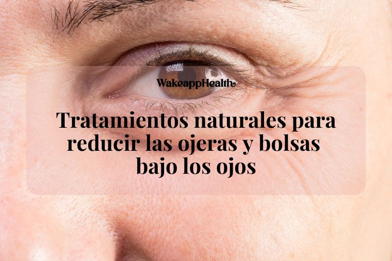Tratamientos naturales para reducir las ojeras y bolsas bajo los ojos